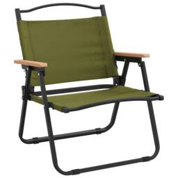 Berkfield Home Camping Chairs 2 pcs Green 54x43x59cm Oxford Fabric - Size: 54 x 43 x 59 cm - thumbnail 3