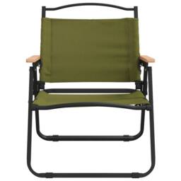 Berkfield Home Camping Chairs 2 pcs Green 54x43x59cm Oxford Fabric - Size: 54 x 43 x 59 cm - thumbnail 4