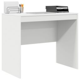 Berkfield Home Computer Desk White Engineered wood 90 x 50 x 76 cm Tough - thumbnail 3
