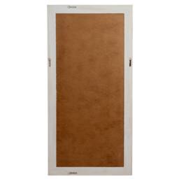 Lemon Pavilion Furniture and Decor Washed Wood Large Framed Mirror - Glass - L3 x W90 x H180 cm - Brown in Light Brown - thumbnail 4