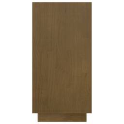 Berkfield Home Beautiful Book Cabinet Honey Brown 80x35x71 cm Solid Pinewood - Size: 80 x 35 x 71 cm - thumbnail 6