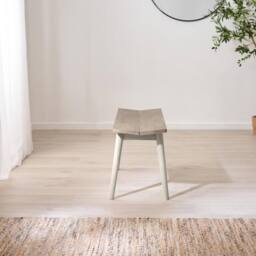 FurnitureboxUK Lynton Small White & Light Grey Wooden Dining Table & 2 Benches - thumbnail 9