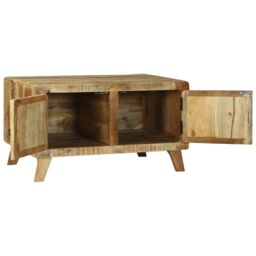 Berkfield Home Coffee Table 80x54x45 cm Solid Wood Rough Mango in Brown - Size: 80 x 54 x 45 cm - thumbnail 3