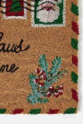 Homescapes Christmas Letter to Santa Coir Doormat in Brown - thumbnail 2