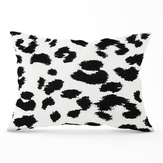 Warren Reed - Designer Black Leopard Print Cushions - Size: 60 cm x 60 cm - image 1