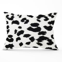 Warren Reed - Designer Black Leopard Print Cushions - Size: 60 cm x 60 cm - thumbnail 1