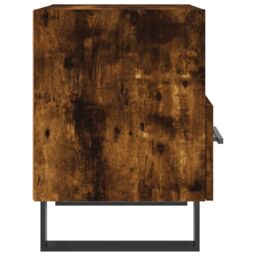 Berkfield Home Bedside Cabinet Smoked Oak 40x35x47.5 cm Engineered Wood in Brown - thumbnail 5