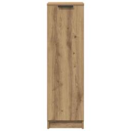 Berkfield Home Shoe Cabinet Artisan Oak 29.5x35x100.5 cm Engineered Wood in Brown - thumbnail 4