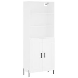 Berkfield Home Highboard White 69.5x34x180 cm Engineered Wood - thumbnail 2