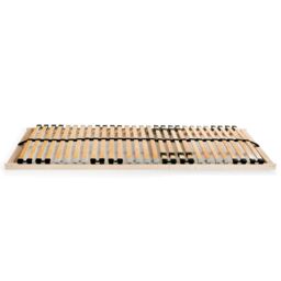Berkfield Home Slatted Bed Bases 2 pcs with 28 Slats 7 Zones 80x200 cm in Brown - thumbnail 2