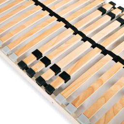Berkfield Home Slatted Bed Bases 2 pcs with 28 Slats 7 Zones 80x200 cm in Brown - thumbnail 3