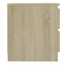 Berkfield Home Durable Bed Cabinets 2 pcs Sonoma Oak 50x39x43.5 cm Engineered Wood in Light Brown - thumbnail 5
