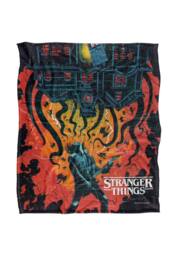 Stranger Things Eddie Munson Upside Down Creep House Poster 152 X 127 Cm Blanket in White - thumbnail 1
