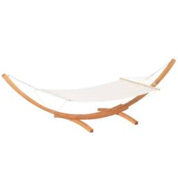 FLAVORA Outdoor Garden Hammock with Wooden Stand Swing Hanging Bed in Natural - Size: 0.6m2 - thumbnail 6