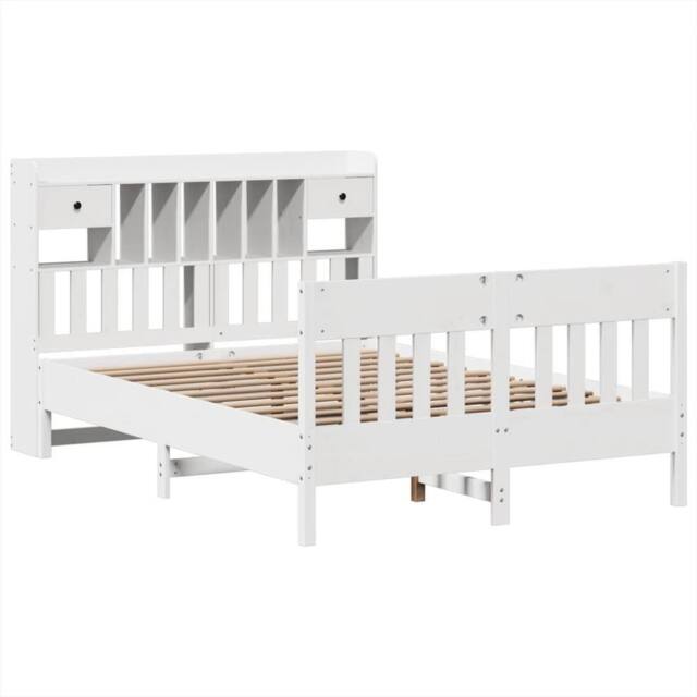 Berkfield Home Decorative Bed Frame without Mattress White 150x200 cm King Size - image 1