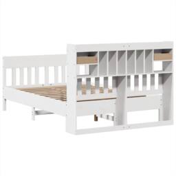 Berkfield Home Decorative Bed Frame without Mattress White 150x200 cm King Size - thumbnail 8