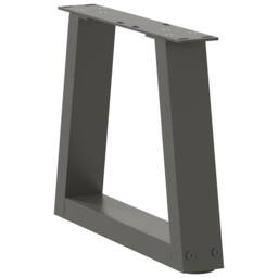 Berkfield Home Dining Table Legs V-Shape 2 pcs Anthracite 40x(30-31.3) cm Steel in Dark Grey - thumbnail 4