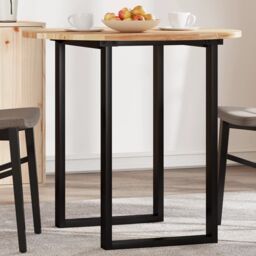 Berkfield Home Table Top Round √ò80x2 cm Solid Wood Acacia in Brown - Size: 80x2 cm - thumbnail 1