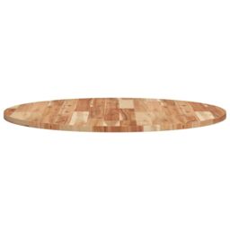 Berkfield Home Table Top Round √ò80x2 cm Solid Wood Acacia in Brown - Size: 80x2 cm - thumbnail 6