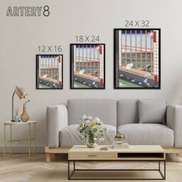 "Artery8 Revelers Return Festival Japanese Framed Canvas Wall Art Print Hiroshige - Size: W12"" x H16""" - thumbnail 4