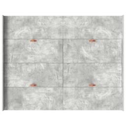 Berkfield Home Storage Bed Frame Concrete grey 140 x 190 cm Melamine - thumbnail 8