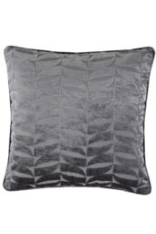 Curtina 'Kendal' Retro Geo Jacquard Woven Filled Cushion in Charcoal - Size: 43 cm x 43 cm - thumbnail 1
