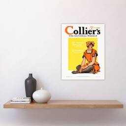 "Artery8 Vintage Magazine Cover Suffragette Wall Art Print Penfield in Yellow - Size: W18"" x H24""" - thumbnail 4