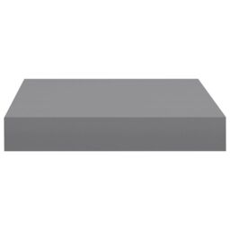 Berkfield Home Floating Wall Shelves 2 pcs Grey 23x23.5x3.8 cm MDF - thumbnail 6