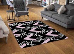 Benjamin Tate Design Geometric Animal Print Rug in Natural - Size: Large - thumbnail 2