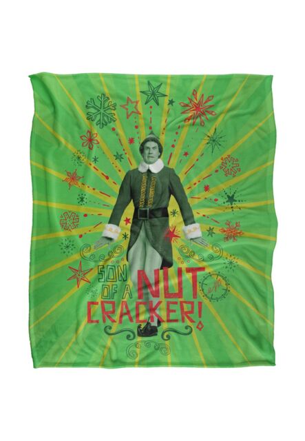 Warner Brothers Elf Silky Touch Super Soft Throw Blanket 152x127cm in White - Size: 152x127 cm - image 1
