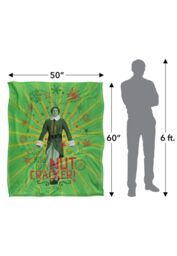 Warner Brothers Elf Silky Touch Super Soft Throw Blanket 152x127cm in White - Size: 152x127 cm - thumbnail 3