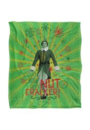 Warner Brothers Elf Silky Touch Super Soft Throw Blanket 152x127cm in White - Size: 152x127 cm