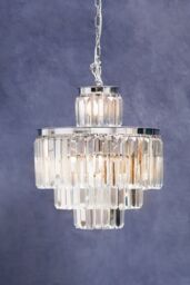 Orsina Kensington Townhouse 11 Bulbs Pendant Light in Silver - thumbnail 2