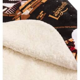 Labyrinth Fleece Movie Scene Blanket in Black - thumbnail 3