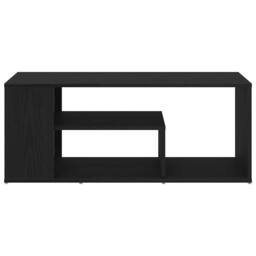 Berkfield Home Modern Coffee Table Black Oak 100x50x40 cm Engineered Wood - Size: 100 x 50 x 40 cm - thumbnail 6