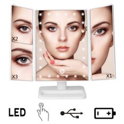 Leaper Led Makeup Mirror With 22 LED Lights in White - thumbnail 2