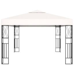 Berkfield Home Gazebo 3x4 m Cream Fabric in Beige - thumbnail 3