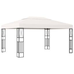 Berkfield Home Gazebo 3x4 m Cream Fabric in Beige - thumbnail 1