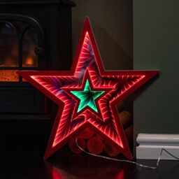 Samuel Alexander 47cm Light up Star Infinity Christmas Decoration with Red & Green LEDs