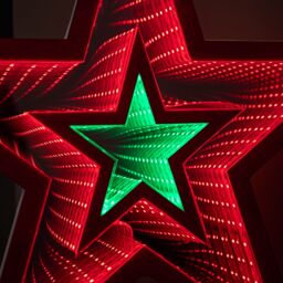 Samuel Alexander 47cm Light up Star Infinity Christmas Decoration with Red & Green LEDs - thumbnail 5