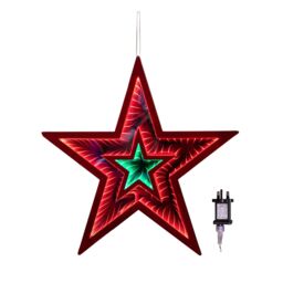 Samuel Alexander 47cm Light up Star Infinity Christmas Decoration with Red & Green LEDs - thumbnail 6
