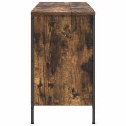 Berkfield Home Basin Cabinet with Drawers Smoked Oak 90x34.5x60 cm in Brown - thumbnail 7