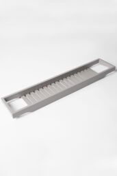 OHS Bamboo Bath Tray Storage Bathtub Rack Caddy in Dark Grey - thumbnail 2