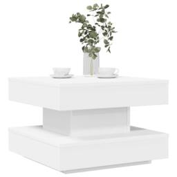 Berkfield Home Coffee Table 360-Degree Rotatable White 50x50x34.5 cm - thumbnail 2