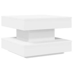 Berkfield Home Coffee Table 360-Degree Rotatable White 50x50x34.5 cm - thumbnail 6