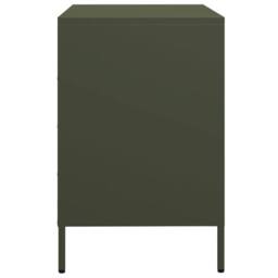 Berkfield Home Sideboard¬†Olive Green 68x39x58.5 cm Cold-rolled Steel in Olive - thumbnail 6