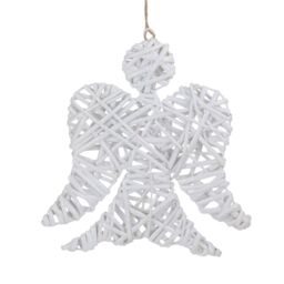 Red Hamper Wicker White Angel