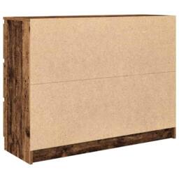 Berkfield Home Sideboard Old Wood 100x35x76 cm Engineered Wood in Brown - Size: 100 x 35 x 76 cm - thumbnail 8