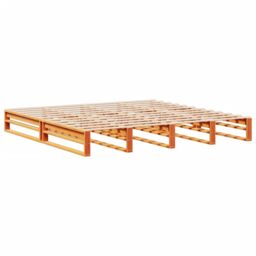 Berkfield Home Bookcase Bed without Mattress Wax Brown 180x200 cm Super King Solid Wood in White - thumbnail 5