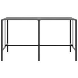 Berkfield Home 9 Piece Garden Bar Set Black Powder-coated Steel - thumbnail 5